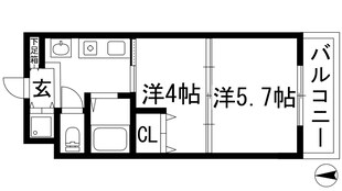 プレステージ天神4の物件間取画像